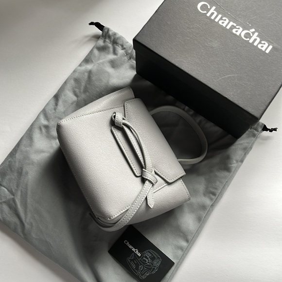 ChiaraChai grey mini purse. Never used. Still in bag and box. Smoke free home. - Picture 7 of 7